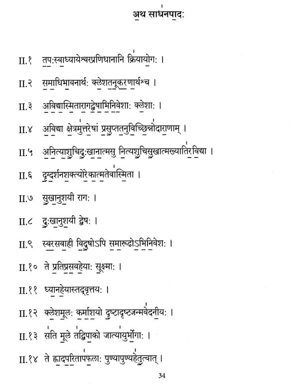 Exotic India Patanjali's Yogasutra-S- Text With Chant Notaion In Sanskrit And Transliteration 