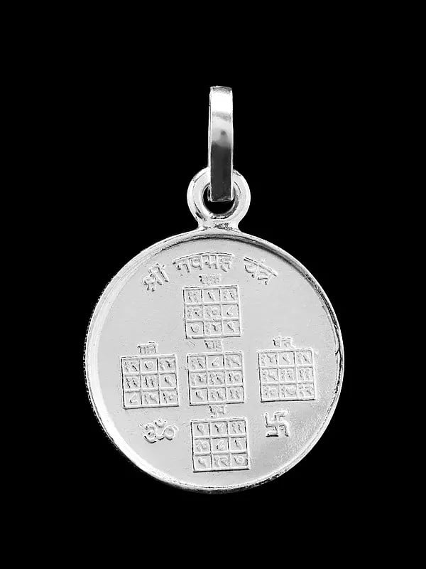 Exotic India Pendant With Navagraha Yantra On Both Sides 