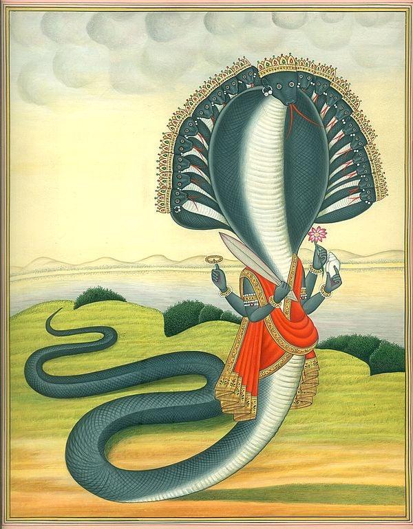 exotic india Personification of Tamasic Guna (Based on the Bhagavata Purana) 