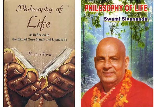 exotic india Philosophy of Life from a Religious Perspective (Set of 2 Books) 