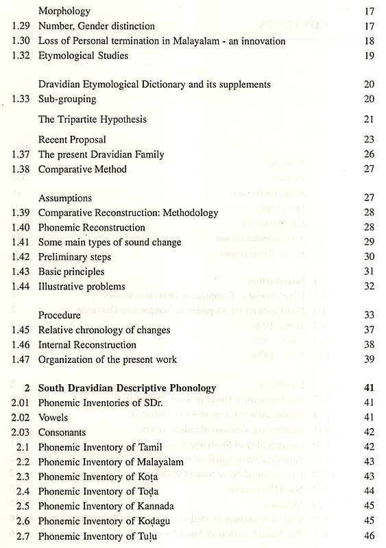 Exotic India Phonological Reconstruction Of South Dravidian Languages 