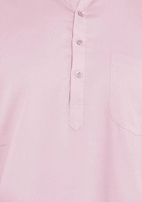 Exotic India Plain Casual Kurta With White Pajama Set 
