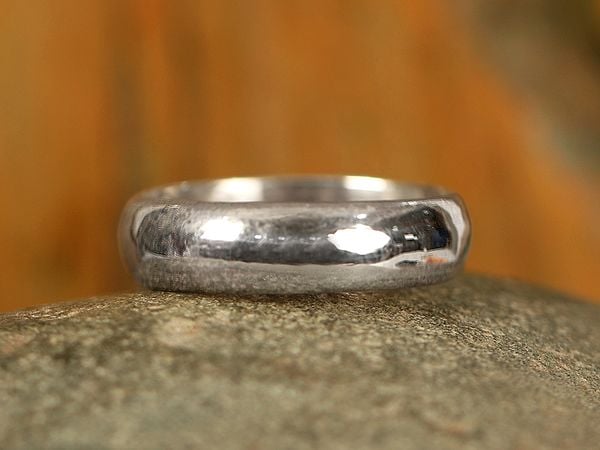 Exotic India Plain Silver Band Ring | Sterling Silver Rings 