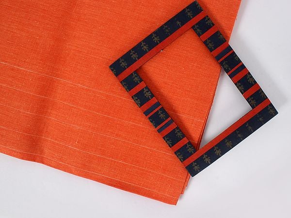 Exotic India Poly Cotton Fabric With Contrast White Line From Kanpur 