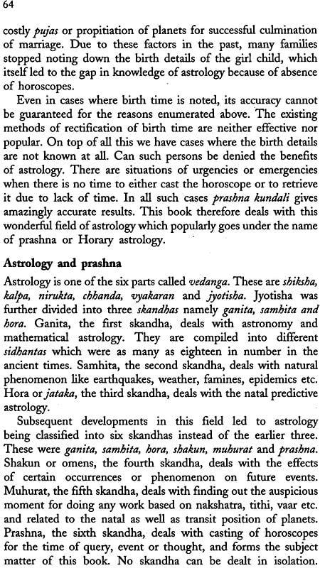 Exotic India Prashna Shastra: Scientific Applications Of Horary Astrology (Set Of 2 Volumes) 