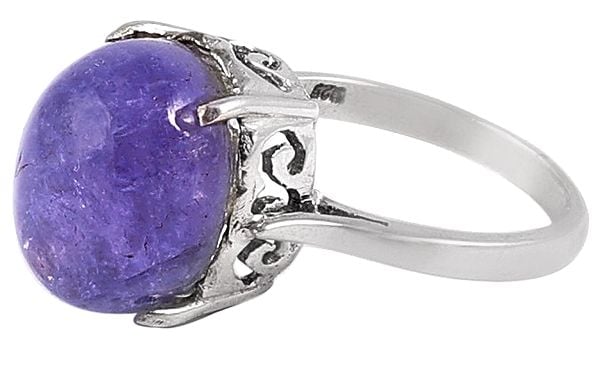 exotic india Precious Kyanite Gemstone Ring with Sterling Silver 