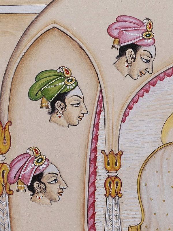 Exotic India Princes Dreaming About Her Prince | Watercolor On Paper 