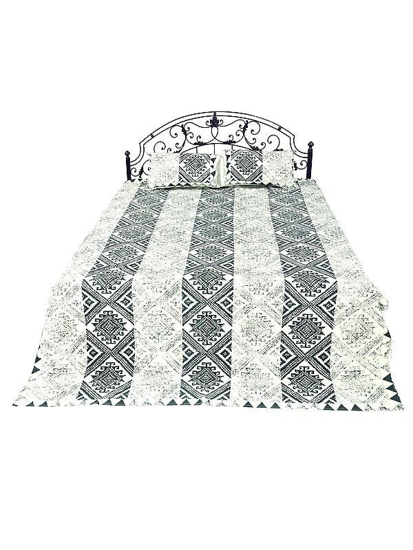 exotic india Pure Cotton Block Print Bedsheet from Jaipur 