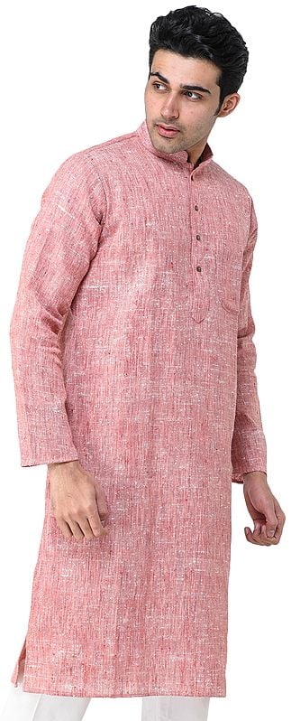 Exotic India Pure Handspun Charkha Cotton Kurta Pajama 