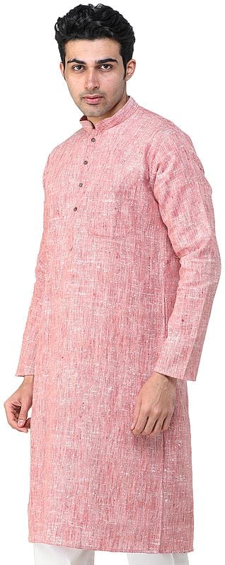 Exotic India Pure Handspun Charkha Cotton Kurta Pajama 