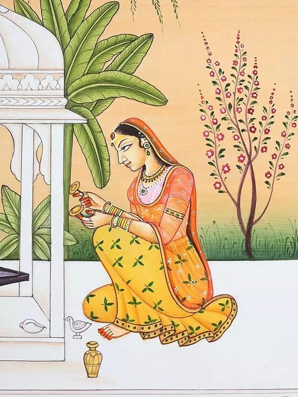 Exotic India Ragini Bhairavi (Worshipping Of Shiva Linga) 