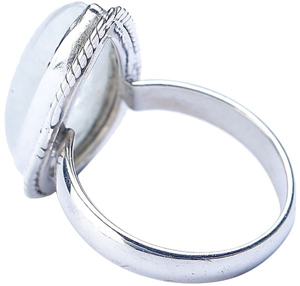 Exotic India Rainbow Moonstone Ring | Indian Gemstone Jewelry 