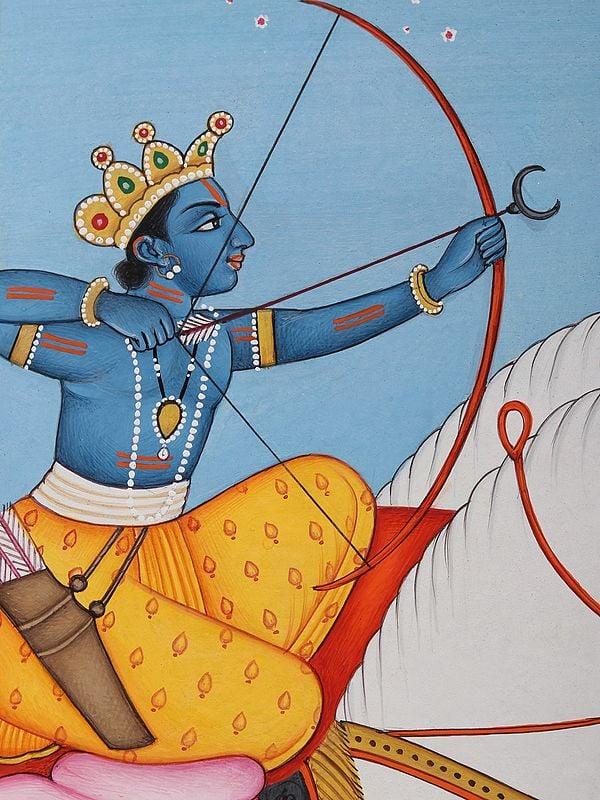 Exotic India Rama Killing Ravana : An Episode From Rama-Katha 