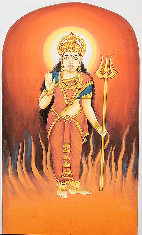 exotic india Rare Goddesses of India Series Jwaala Devi 