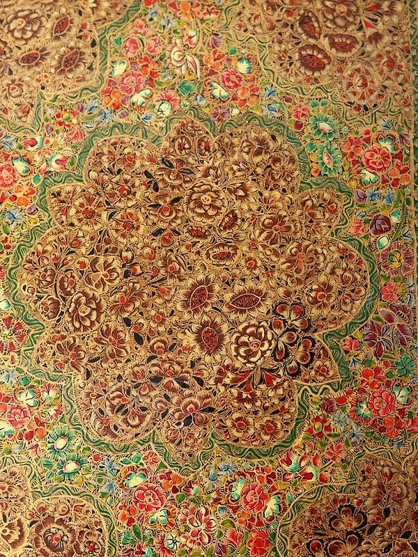 Exotic India Rectangular Shaped Papier Mache Box | Hand-Painted