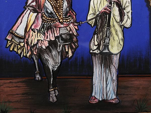 Exotic India Represent Dying Culture | Framed Tanjore Painting 