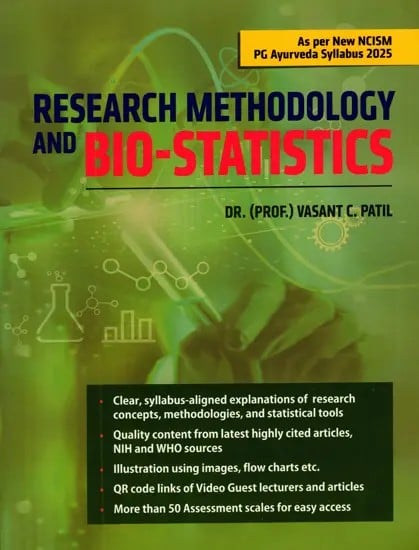exotic india Research Methodology and Bio-Statistics (As Per New NCISM PG Ayurveda Syllabus 2025) 