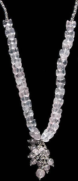 exotic india Rose Quartz Necklace | Sterling Silver Necklaces