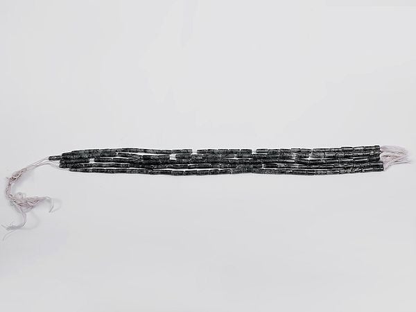 Exotic India Round Shape Tubes (Price Of 1 String) | Semi-Precious Gemstone Beads 