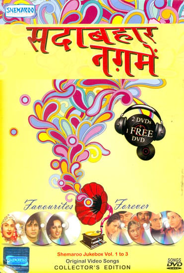 exotic india Sadabahar Naghme “Favourites Forever”: Original Videos of Hindi Film Songs (Sets of 3 DVDs) 