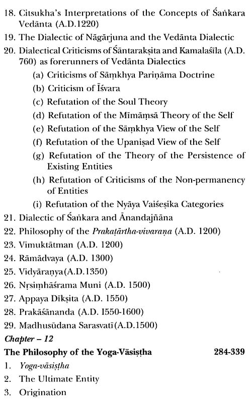 Exotic India Sankara School Of Vedanta Yogavasistha And Bhagavadgita: A History Of Indian Philosophy (Volume- 2) 
