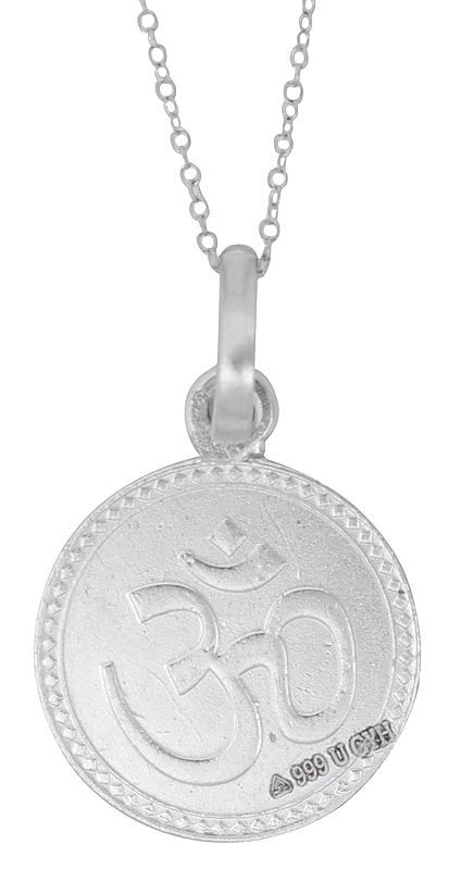 Exotic India Sarva Roga Nivarana Pendant In Fine Silver 