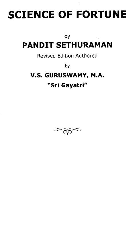 Exotic India Science Of Fortune (The Ultimate Book On Numerology) 