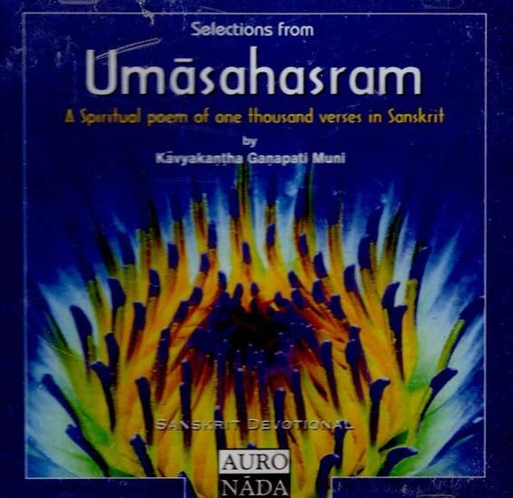 exotic india Selections from Umasahasram- A Spiritual Poem of one thousand verses in Sanskrit (Rare: Only One Piece Available) 