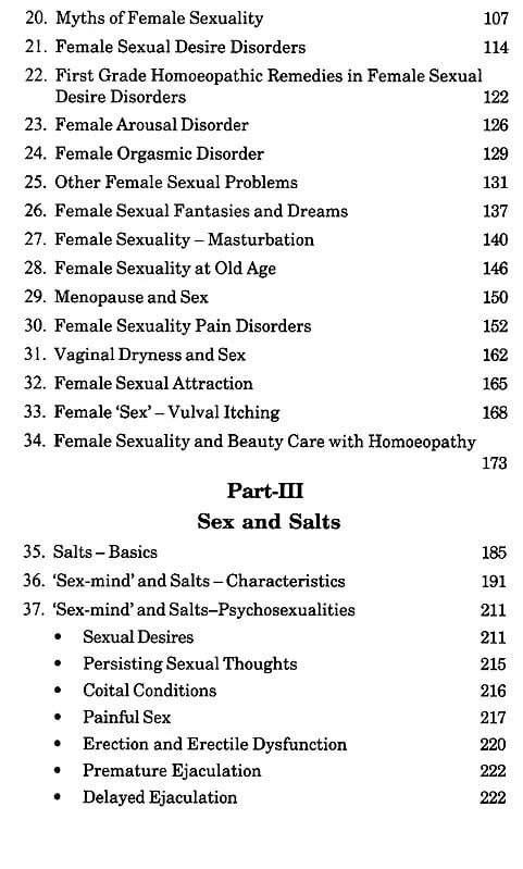 Exotic India Sexual Dysfunctions And Homoeopathy (Assessment And Treatment) 
