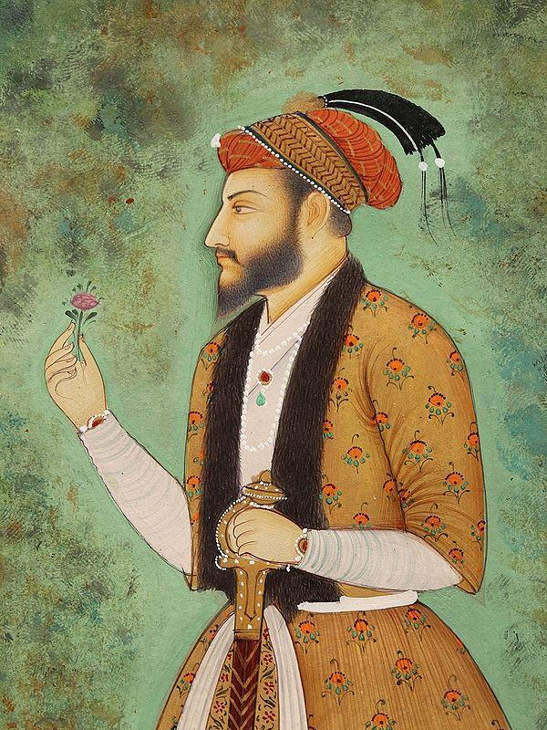 Exotic India Shah Jahan Painting | Watercolor On Paper 