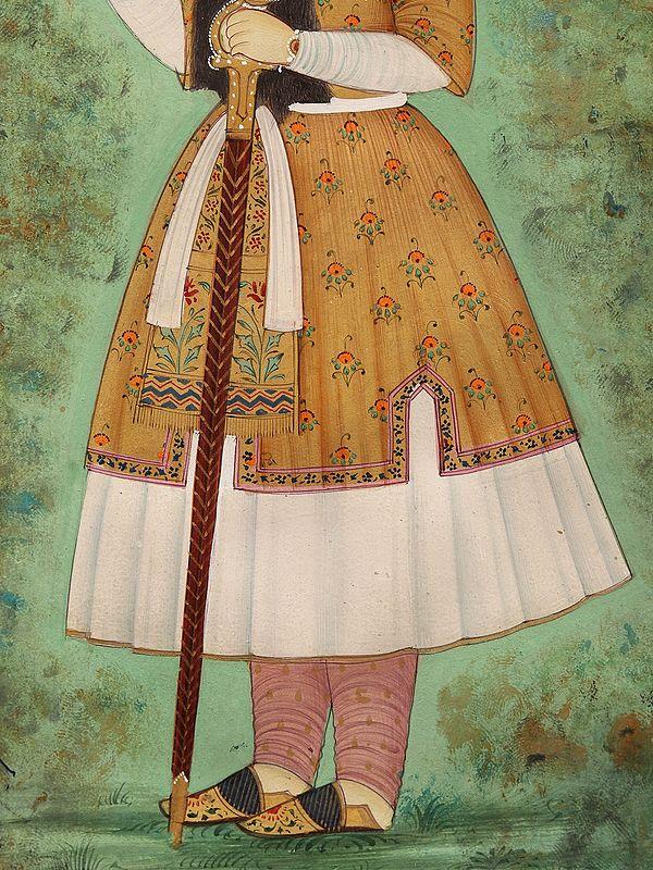 Exotic India Shah Jahan Painting | Watercolor On Paper 