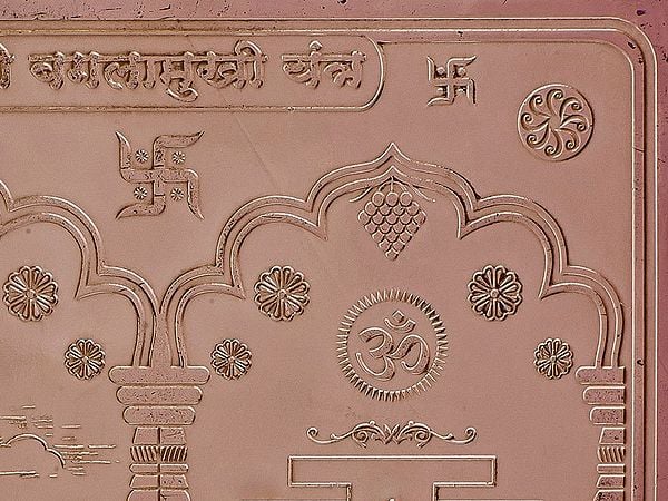 Exotic India Shri Bagalamukhi Yantra (Yantra For Victory Over Enemies) - Ten Mahavidya Series 