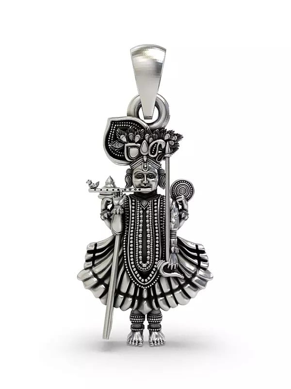 exotic india Shri Ranchhodraiji Maharaj (form of Lord Krishna) Pendant 