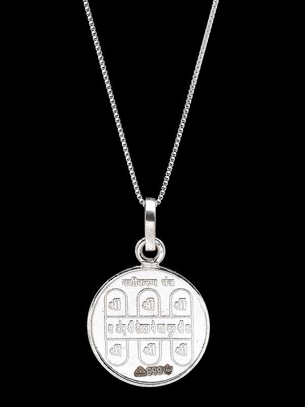 exotic india Shri Vashikaran Yantra Pendant (Two Sided Pendant)