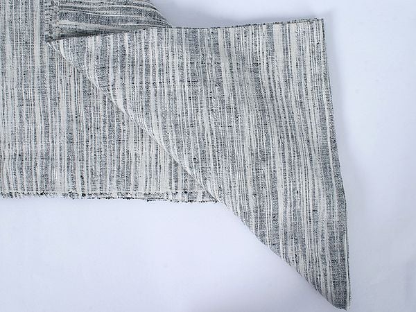 Exotic India Slub Textured Khadi/Khaddar Cotton Fabric From Kanpur 