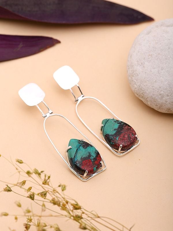 Exotic India Sonora Sunrise Gemstone Dangle Earrings