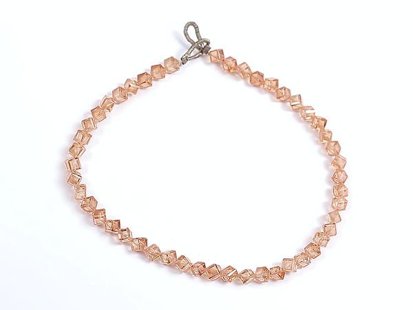 Exotic India Square-cut Design Crystal Beads Bracelet 