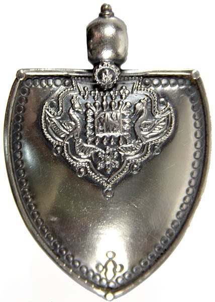 exotic india Sterling Medieval Emblem Pendant | Sterling Silver Jewelry 