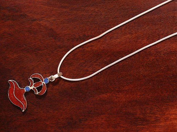 Exotic India Sterling Silver Dorje Pendant From Nepal 