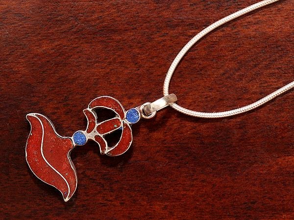 exotic india Sterling Silver Dorje Pendant from Nepal 