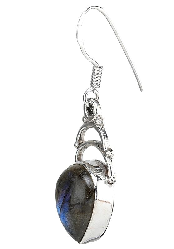 Exotic India Sterling Silver Earrings | Amethyst Stone Jewelry