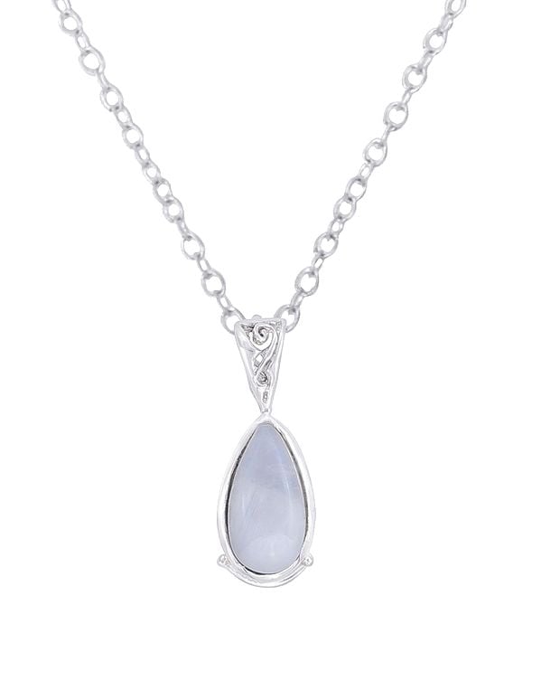 exotic india Sterling Silver Pendant Studded with Precious Gemstone