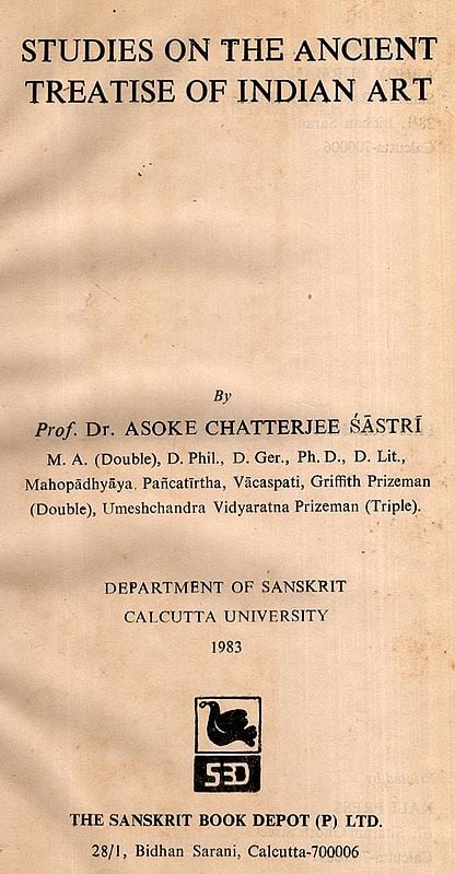 Exotic India Studies On The Ancient Treatise Of Indian Art (An Old And Rare Book) 