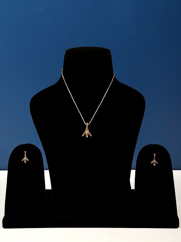 exotic india Stylish Casual Daily Wear Necklace Earring Set