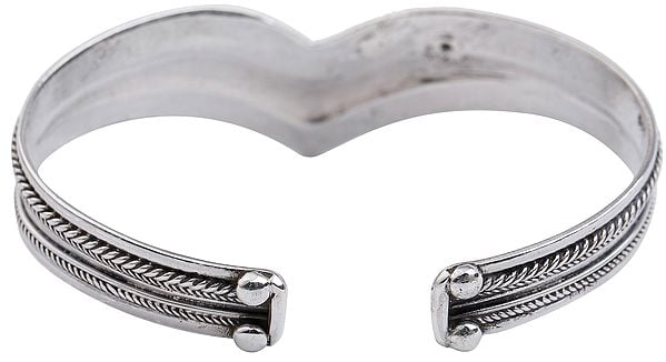 Exotic India Stylish Filigree Cuff Bracelet (Adjustable Size)