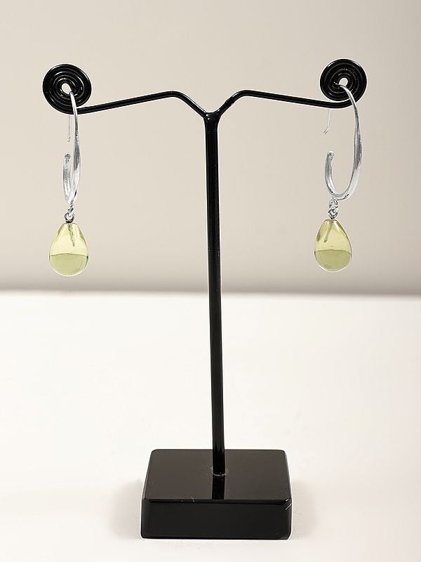 exotic india Stylish Peridot Drop Earring | Sterling Silver Jewelry 
