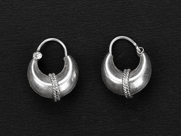 Exotic India Stylish Small Hoop Earring | Indian Fashion Jewelry 