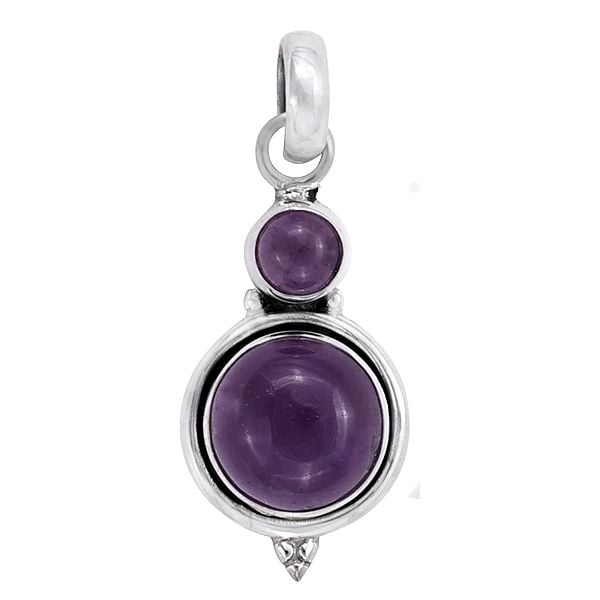 exotic india Stylish Sterling Silver Pendant with Gemstone
