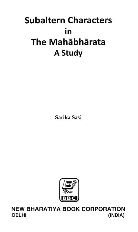 Exotic India Subaltern Characters In The Mahabharata: A Study 