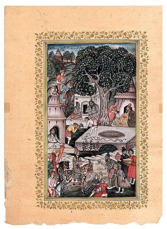 exotic india Sultan Surveying Kwadja Qutbiddin's Tomb Mausoleums and Buildings 